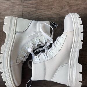 White Dr. Martens Boots